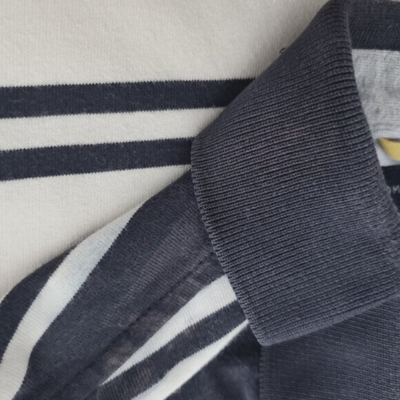 Tommy Hilfiger Cotton Polo Golf Shirt- Striped- M Loose Fit- Vintage - Picture 15 of 16